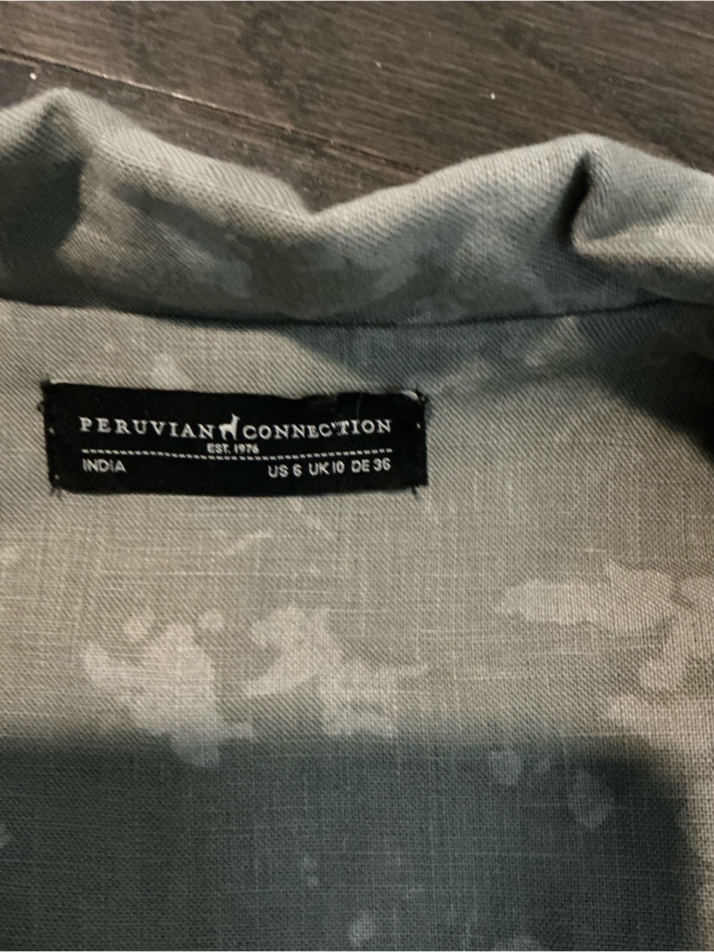 Peruvian Connection Men's Light Gray Shirt Jacket